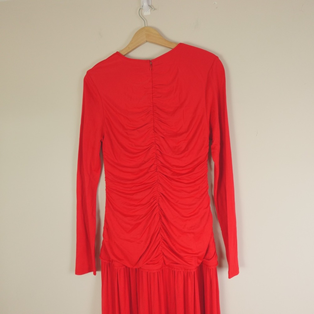 Farm Rio Dress V Neck Ruched Maxi - Picture 14 of 15
